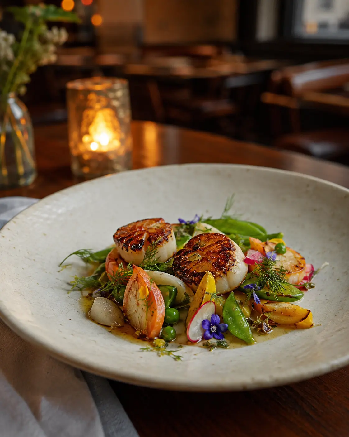 Chef-prepared dish at an independent restaurant
